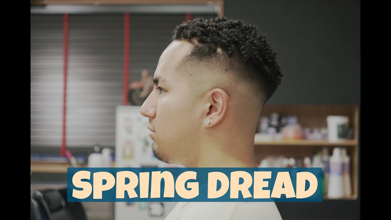 針金を使ったハードパーマ　スプリングドレッド　滋賀県甲賀市モジョハンズバーバーショップ