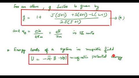 Magnetism 2 quantum theory of paramagnetism
