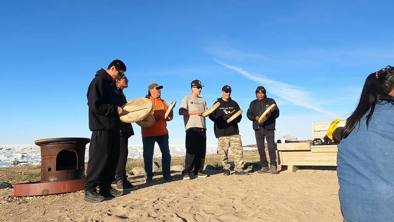 Sayisi Dene Drummers in Churchill Manitoba 2022