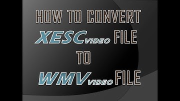 Convert XESC file to WMV file using Microsoft Expression Encoder