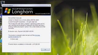 Experience Windows Longhorn build 5112