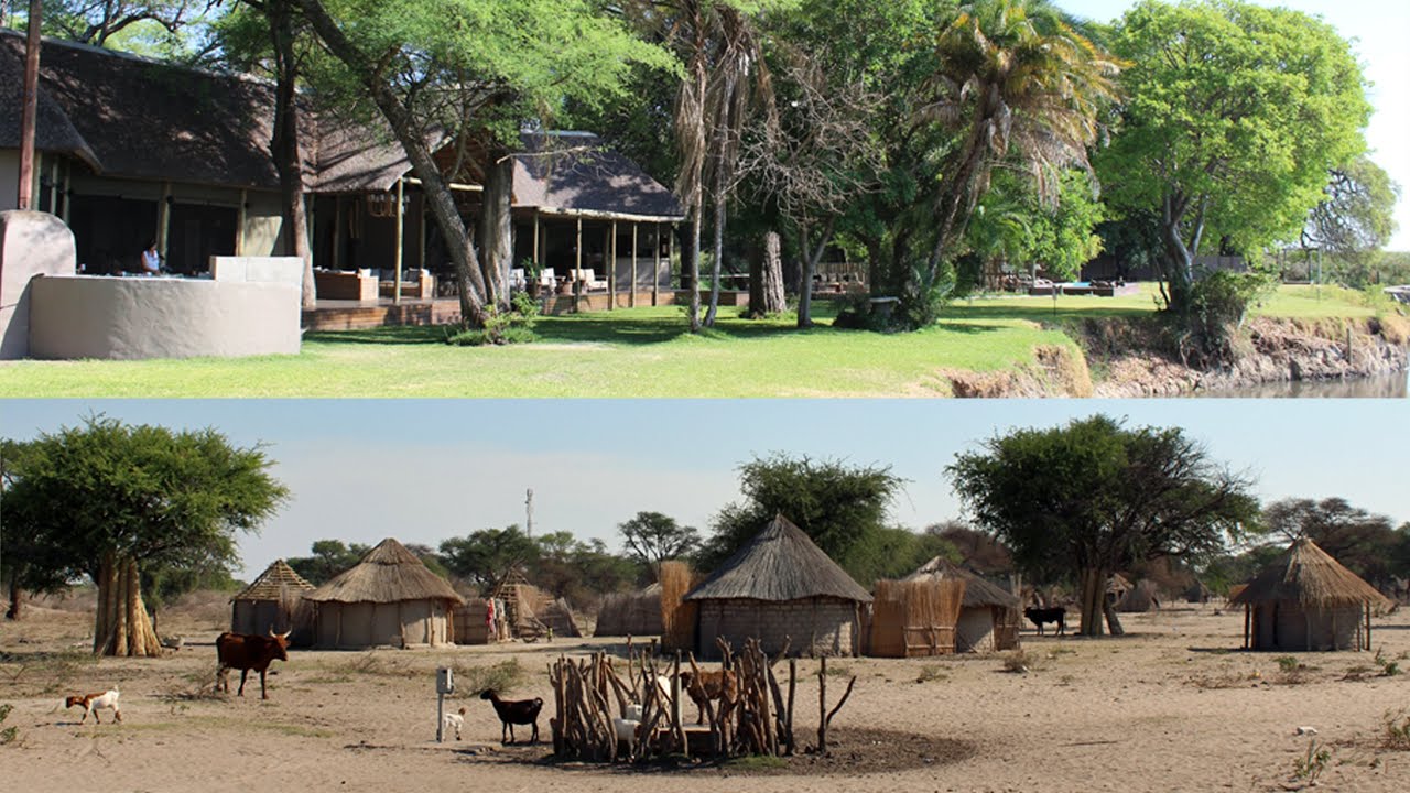 BOTSWANA: Shakawe River Lodge and the small village