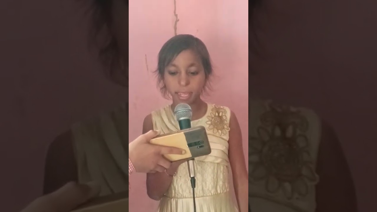 student singing            