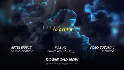 After Effects Template: Nebula Clouds Movie Trailer l Galaxy Space Sci Fi Trailer