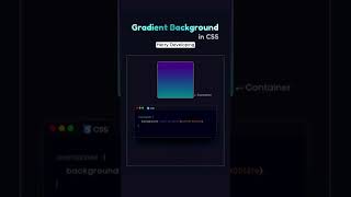 🎨✨ Master Gradient Backgrounds in CSS3! � (Easy & Stunning!) ✨🎨 #shorts #shortvideo #video #fyp