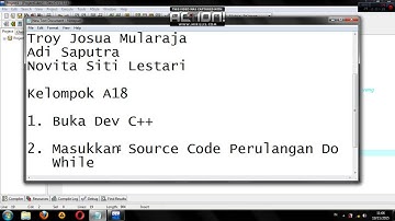 TUTORIAL membuat perulangan "Do While" menggunakan DEV-C++ Bahasa C