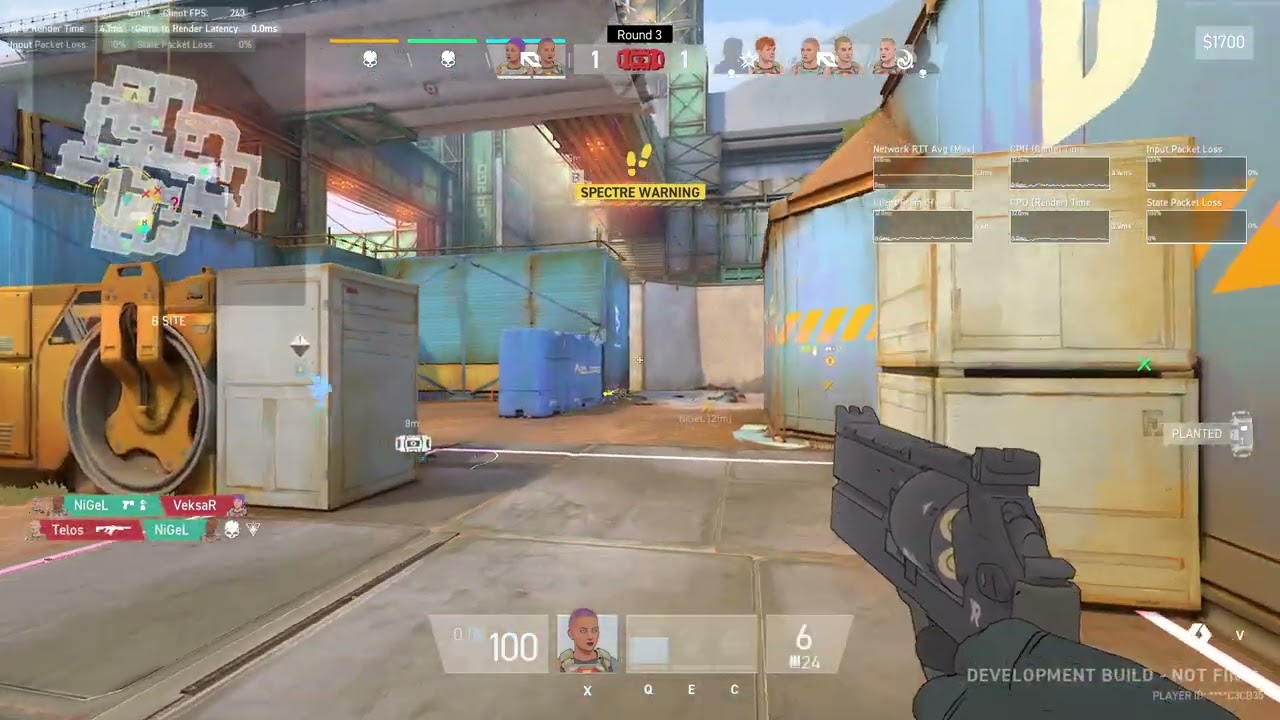 EZ 4K after plant with RX6 (Spectre Divide Playtest)