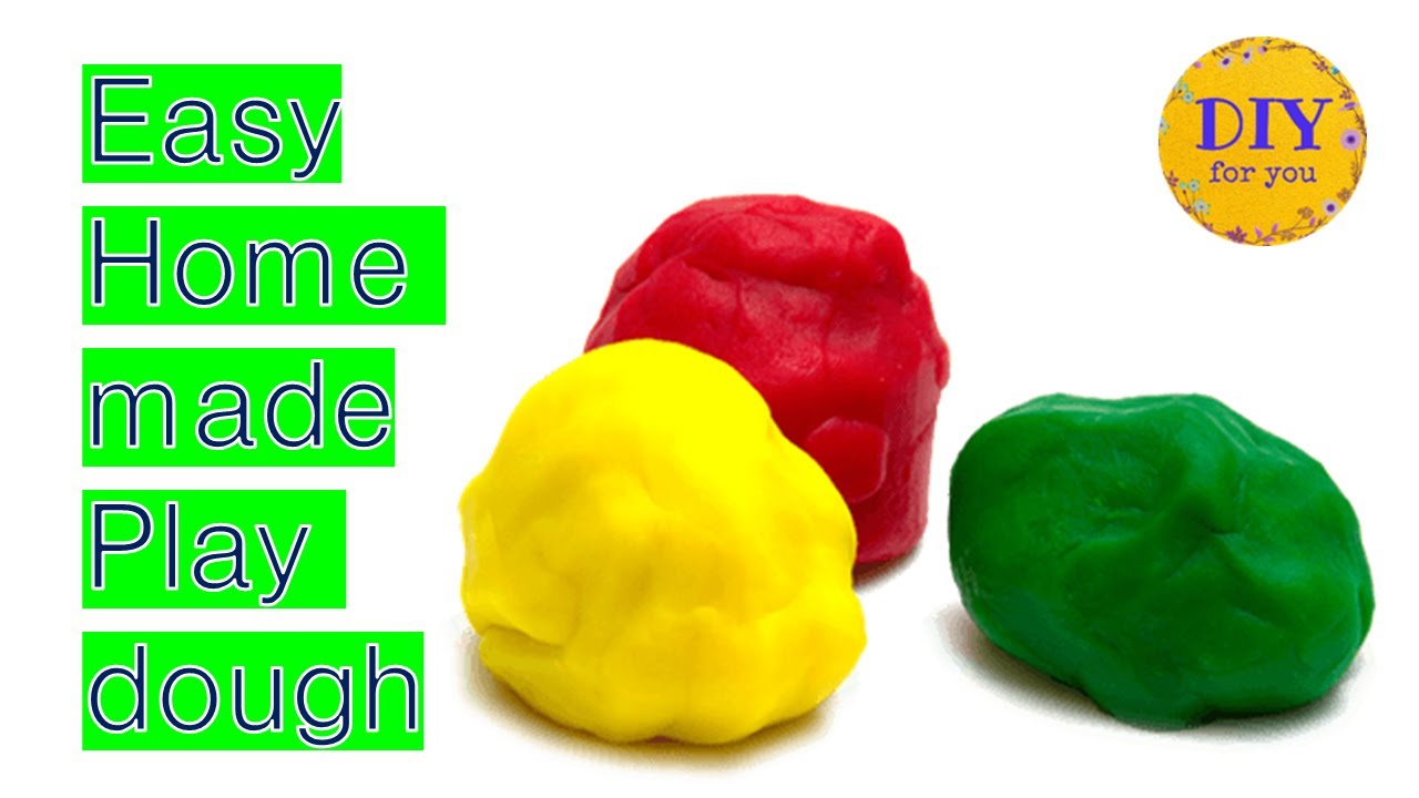 DIY, long lasting homemade white play-dough 