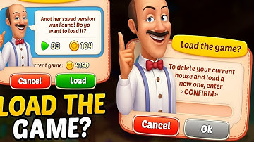 Homescapes Warning! What Happens If You Load a New Game😱