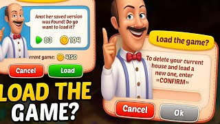 Homescapes Warning! What Happens If You Load a New Game😱 screenshot 3