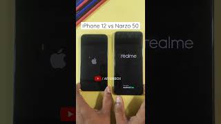 iPhone 12 vs Realme Narzo 50 Boot Speed Test #shorts #iphone12 #realmenarzo50 #bootspeedtest