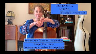 Notes on G String/ Complete work-out/ Secure notes with Fingers exercises/ For complete beginners