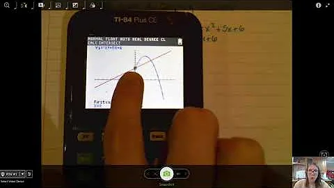 4.9 Ex 2- Solving Linear-Quadratic Systems with Graphing Calculator