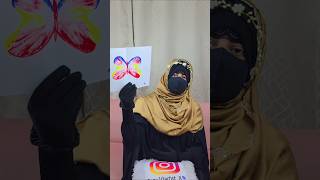 Thread buterfly painting Activities Video/ Thread painting tutorial #ytshorts #shorts #support #diy