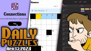 Daily Puzzles: Connections / Mini-Crossword / Bandle / more! (Apr 13th 2024) by Stumpt 5,383 views 13 days ago 36 minutes