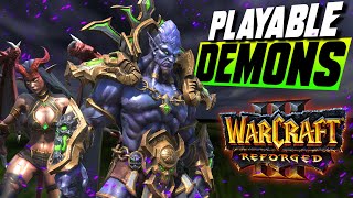 Playable Race: DEMONS - So sick design! - WC3 - Grubby