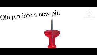 Changing the old pin into a new pin.