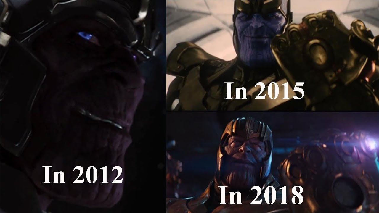Thanos All Scenes in Marvel Movies  Since 2012
