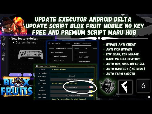 NEW UPDATE ] EXECUTOR ANDROID DELTA & SCRIPT BLOX FRUIT MOBILE NO KEY, BYPASS ANTI CHEAT