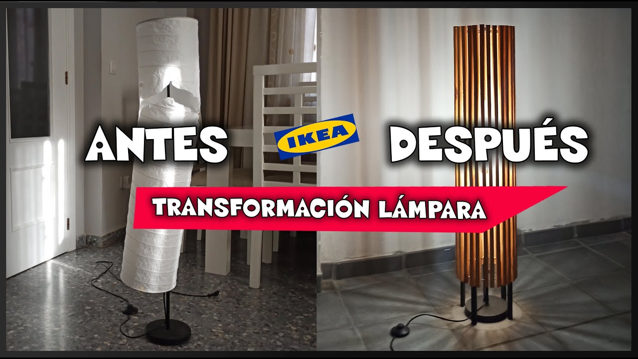 TRANSFORMAR LÁMPARA  al estilo Japandi  IKEA HACK