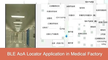 BLE AoA RTLS Application in Medical Factory