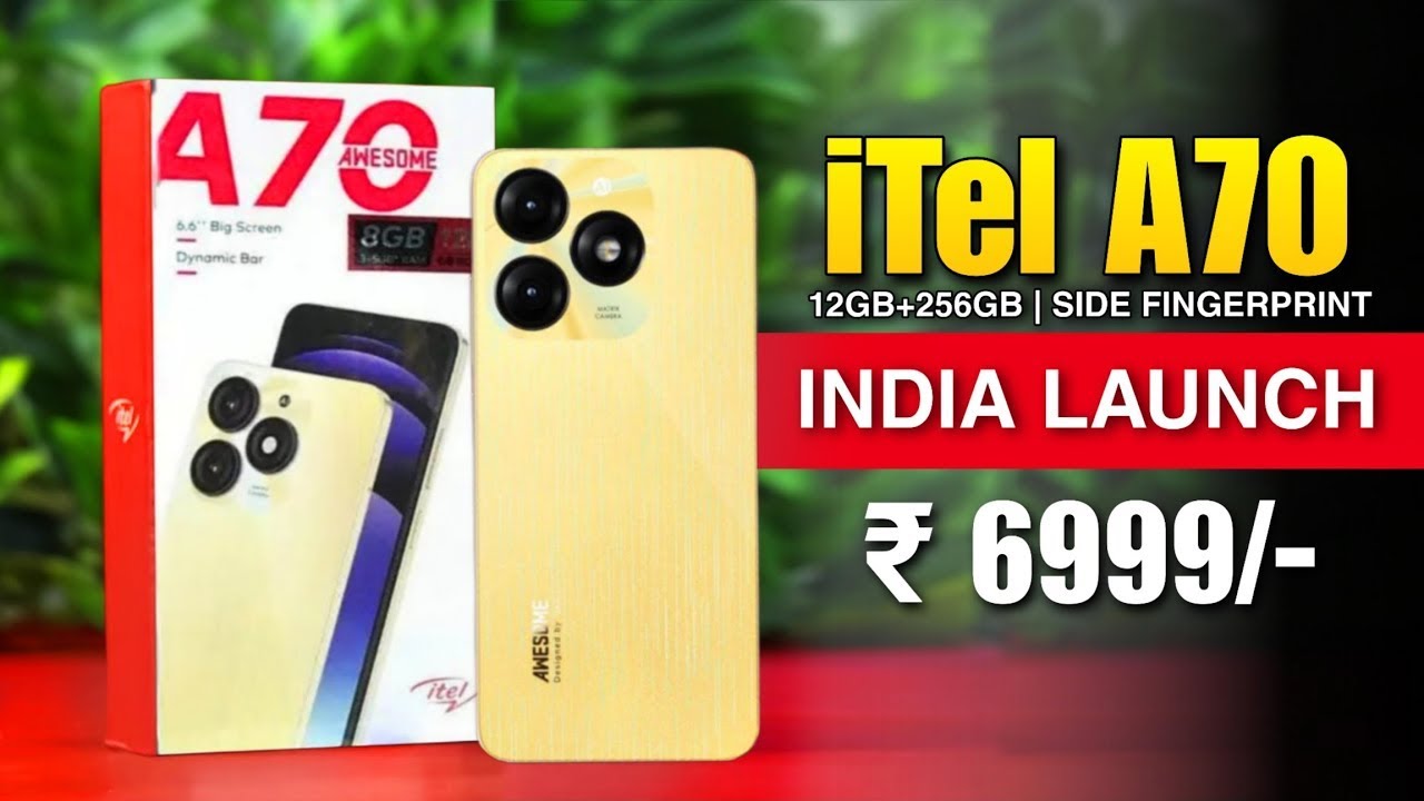 Itel A70 Launch Date in India Cheapest phone with 256 GB storage, looks like iPhone, see