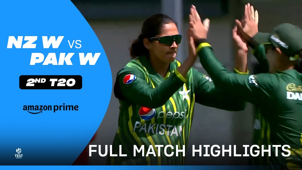 NZ W vs PAK W: 2nd T20I - Cricket Highlights | Prime Video India - YouTube
