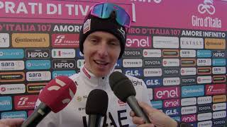 Tadej Pogačar - Interview at the finish - Stage 8 - Giro d'Italia 2024