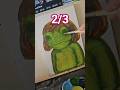 Acrylic practice : The Frog Princess 2/3 #Acrylicpractice #acryliccolors #painting