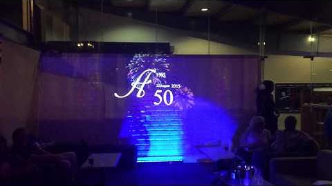 Custom Animated Video Monogram Projection for Weddings and Parties