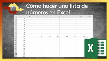 Cómo hacer una lista de números consecutivos en Excel