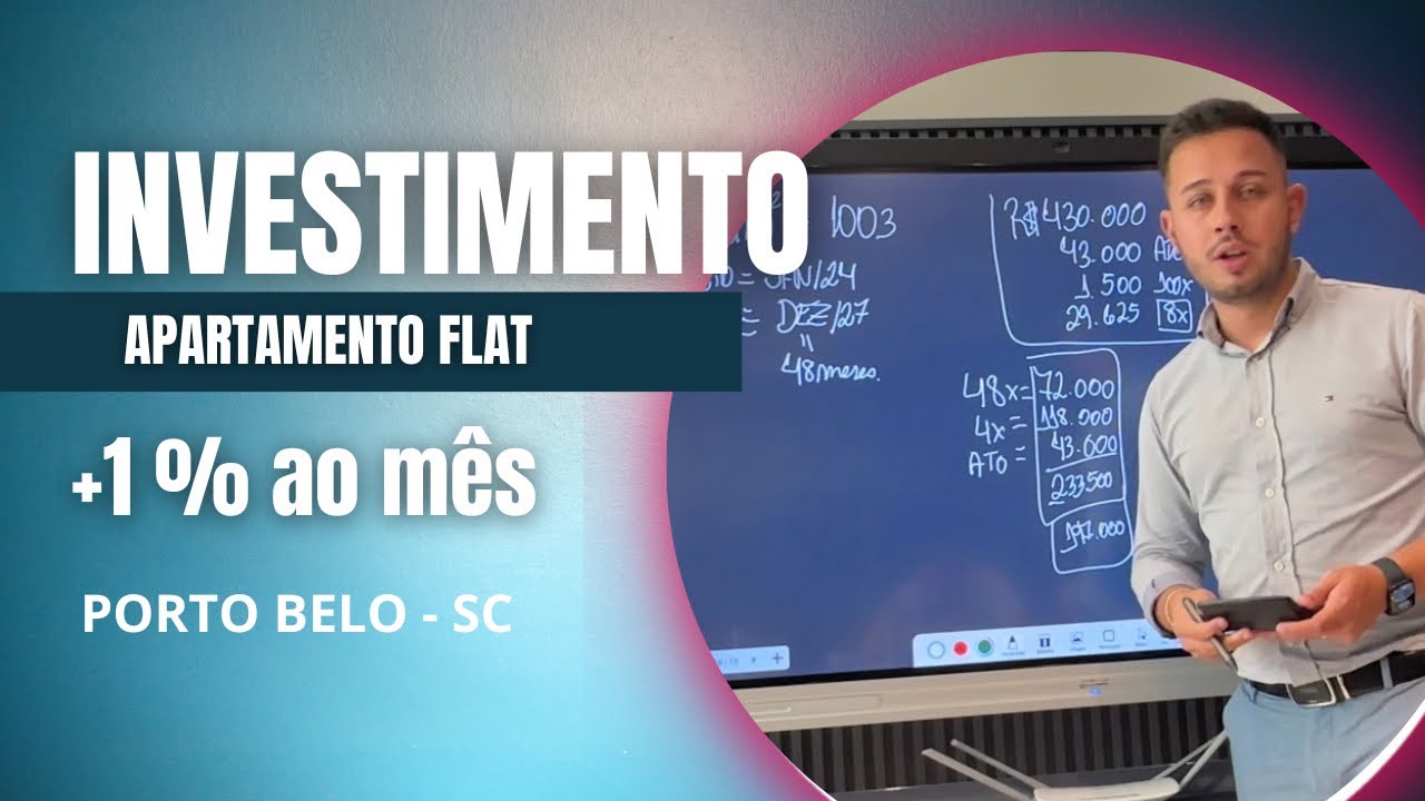 INVESTIMENTO EM FLAT EM PORTO BELO, + de 1% AO MÊS COM ALUGUEL + VALORIZAÇÃO