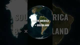Your World Map Is Lying! 🌍 Greenland vs South America #Shorts Guide