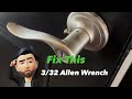 How to fix Kwikset lever handle
