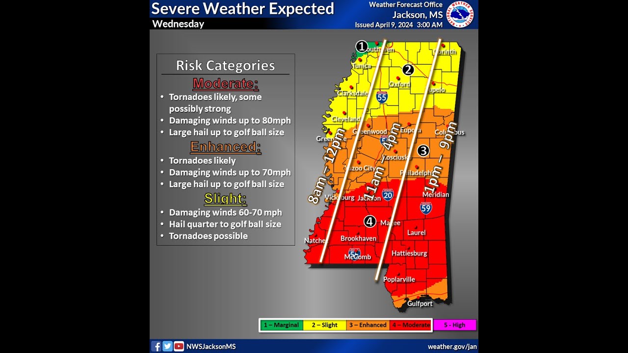 Severe Weather Expected April 10, 2024 - YouTube