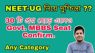 NEET-UG | You Can Leave 30 Questions, Till MBBS Seat Confirm | How  | Subhojit Ghosh