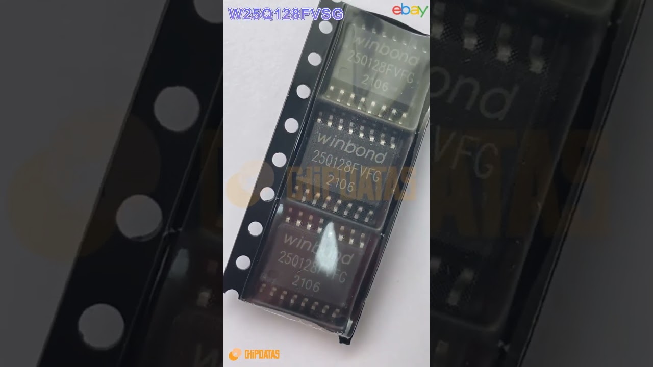 Winbond 25Q128FVFG V 128M-bit serial flash memory with dual/quad SPI and QPI