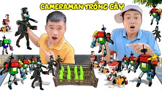 Hải Củ Cải Chế Tạo Lego TV Man Và Speaker Man Biến Dị Trồng Cây Trên Cát