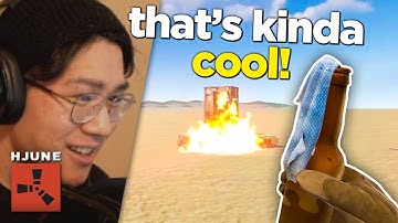 hJune reacts to NEW MOLOTOVS & FLASHBANGS and August changes | Rust