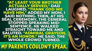 My Parents Mocked Me at My Brother s SEAL Ceremony Then the General Revealed My Rank