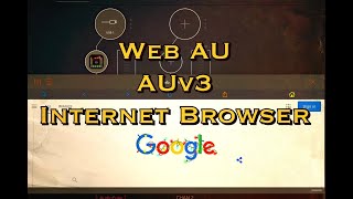 Web AU - AUv3 Internet Browser - Search The Web From Inside Your iOS DAW screenshot 1