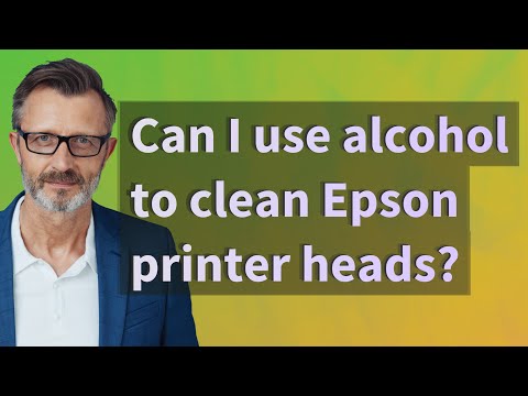 Can I use alcohol to clean Epson printer heads?