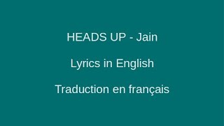 HEADS UP - Jain - Lyrics & Traduction en français
