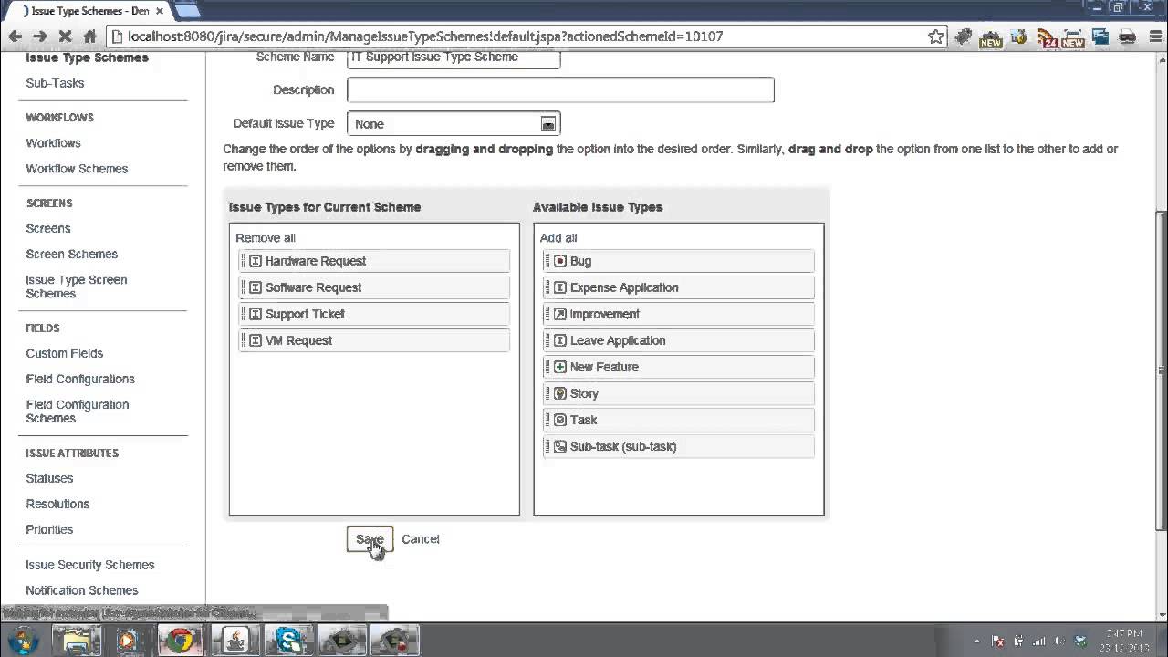 JIRA Administration - Configuring Different Issue Types for Each Project - YouTube