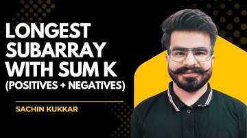 Longest Subarray with Sum K | DSA for Beginners | Hinglish Explanation
