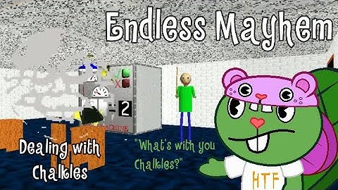 Endless Mode Mayhem and dealing with Chalkles - Baldi