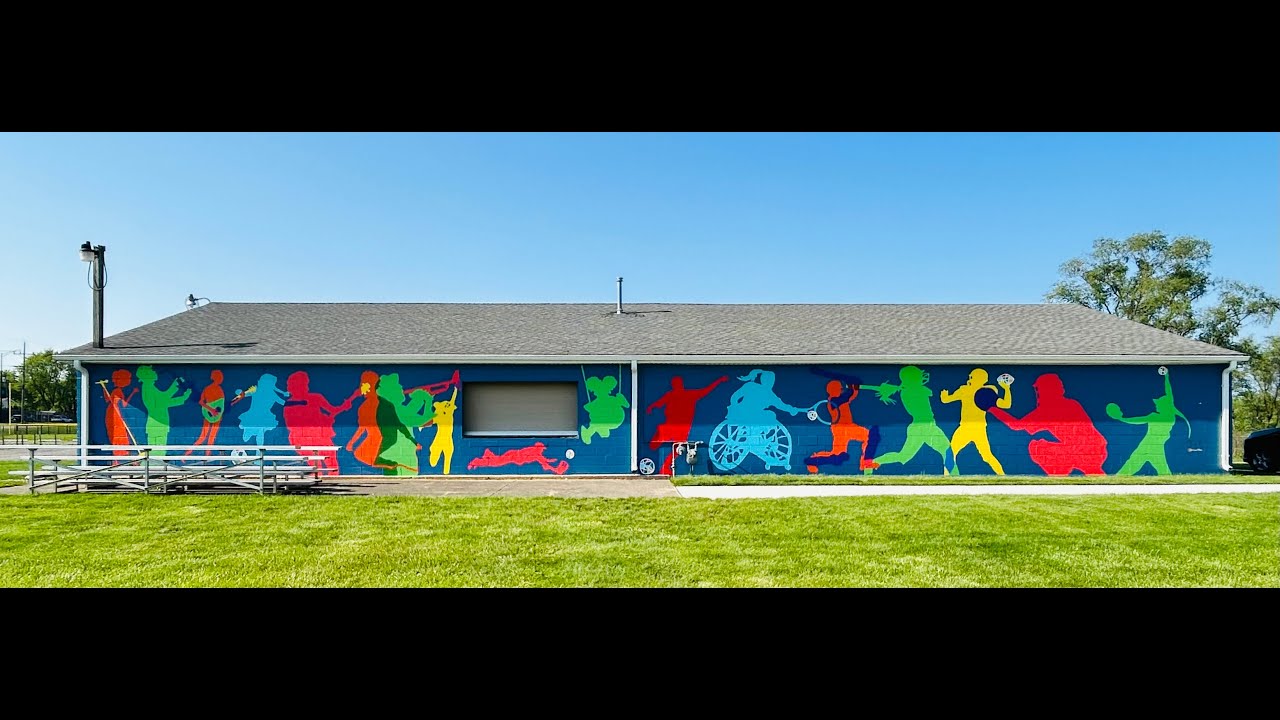 Hanover Park Sports Complex Mural 2024 "The Joy of Play" YouTube
