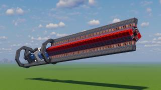 making a giant overpowered supersonic railgun (in minecraft)
