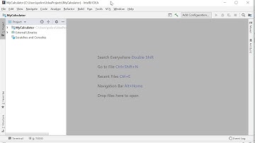 Java GUI Calculator with IntelliJ beginning (Part 1)