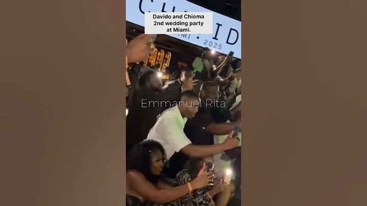 Davido and Chioma 2nd white wedding party Miami.#Chivido2025